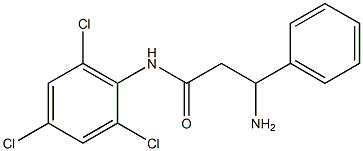 3-amino-3-phenyl-N-(2,4,6-trichlorophenyl)propanamide Struktur