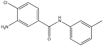 3-amino-4-chloro-N-(3-methylphenyl)benzamide Struktur