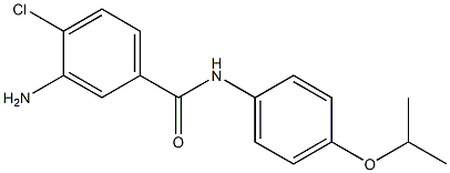 3-amino-4-chloro-N-[4-(propan-2-yloxy)phenyl]benzamide Struktur