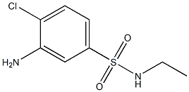 3-amino-4-chloro-N-ethylbenzene-1-sulfonamide Struktur