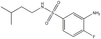 3-amino-4-fluoro-N-(3-methylbutyl)benzene-1-sulfonamide Struktur