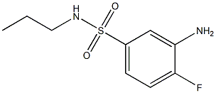 3-amino-4-fluoro-N-propylbenzene-1-sulfonamide Struktur