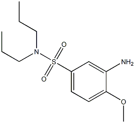 3-amino-4-methoxy-N,N-dipropylbenzene-1-sulfonamide Struktur