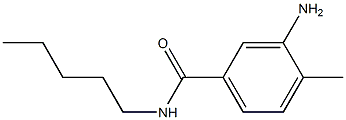 3-amino-4-methyl-N-pentylbenzamide Struktur