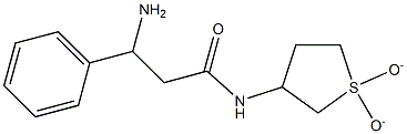 3-amino-N-(1,1-dioxidotetrahydrothien-3-yl)-3-phenylpropanamide Struktur