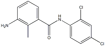 3-amino-N-(2,4-dichlorophenyl)-2-methylbenzamide Struktur