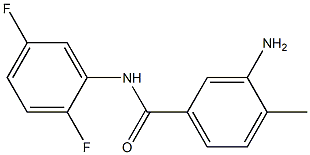 3-amino-N-(2,5-difluorophenyl)-4-methylbenzamide Struktur