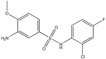 3-amino-N-(2-chloro-4-fluorophenyl)-4-methoxybenzene-1-sulfonamide Struktur