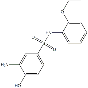 3-amino-N-(2-ethoxyphenyl)-4-hydroxybenzene-1-sulfonamide Struktur