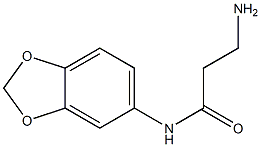 3-amino-N-(2H-1,3-benzodioxol-5-yl)propanamide Struktur