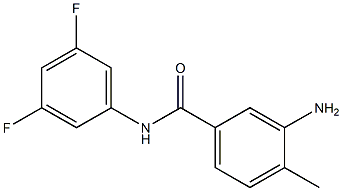 3-amino-N-(3,5-difluorophenyl)-4-methylbenzamide Struktur