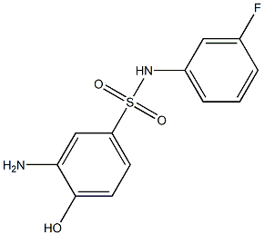 3-amino-N-(3-fluorophenyl)-4-hydroxybenzene-1-sulfonamide Struktur