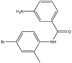 3-amino-N-(4-bromo-2-methylphenyl)benzamide Struktur