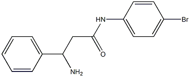 3-amino-N-(4-bromophenyl)-3-phenylpropanamide Struktur