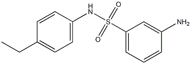 3-amino-N-(4-ethylphenyl)benzenesulfonamide Struktur