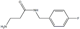 3-amino-N-(4-fluorobenzyl)propanamide Struktur