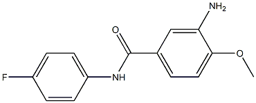 3-amino-N-(4-fluorophenyl)-4-methoxybenzamide Struktur