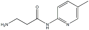 3-amino-N-(5-methylpyridin-2-yl)propanamide Struktur