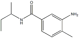 3-amino-N-(sec-butyl)-4-methylbenzamide Struktur