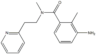 3-amino-N,2-dimethyl-N-[2-(pyridin-2-yl)ethyl]benzamide Struktur