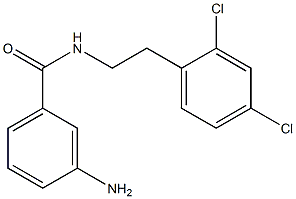 3-amino-N-[2-(2,4-dichlorophenyl)ethyl]benzamide Struktur