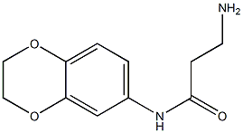 3-amino-N-2,3-dihydro-1,4-benzodioxin-6-ylpropanamide Struktur