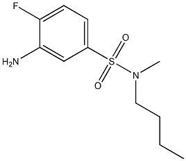 3-amino-N-butyl-4-fluoro-N-methylbenzene-1-sulfonamide Struktur