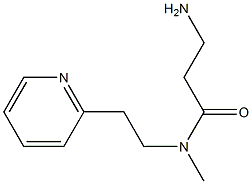 3-amino-N-methyl-N-[2-(pyridin-2-yl)ethyl]propanamide Struktur