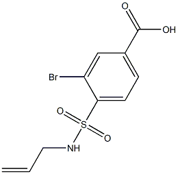 3-bromo-4-(prop-2-en-1-ylsulfamoyl)benzoic acid Struktur