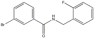 3-bromo-N-(2-fluorobenzyl)benzamide Struktur