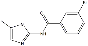 3-bromo-N-(5-methyl-1,3-thiazol-2-yl)benzamide Struktur