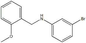 3-bromo-N-[(2-methoxyphenyl)methyl]aniline Struktur