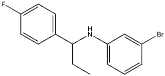 3-bromo-N-[1-(4-fluorophenyl)propyl]aniline Struktur