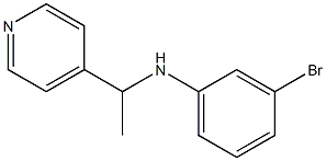 3-bromo-N-[1-(pyridin-4-yl)ethyl]aniline Struktur