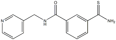 3-carbamothioyl-N-(pyridin-3-ylmethyl)benzamide Struktur