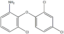 3-chloro-2-(2,4-dichlorophenoxy)aniline Struktur