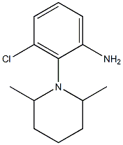 3-chloro-2-(2,6-dimethylpiperidin-1-yl)aniline Struktur