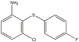 3-chloro-2-[(4-fluorophenyl)sulfanyl]aniline Struktur