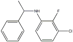 3-chloro-2-fluoro-N-(1-phenylethyl)aniline Struktur