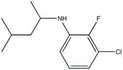 3-chloro-2-fluoro-N-(4-methylpentan-2-yl)aniline Struktur