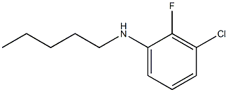 3-chloro-2-fluoro-N-pentylaniline Struktur