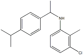 3-chloro-2-methyl-N-{1-[4-(propan-2-yl)phenyl]ethyl}aniline Struktur