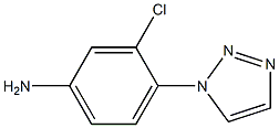 3-chloro-4-(1H-1,2,3-triazol-1-yl)aniline Struktur