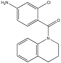 3-chloro-4-(3,4-dihydroquinolin-1(2H)-ylcarbonyl)aniline Struktur