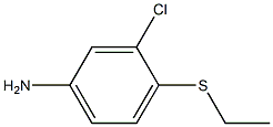 3-chloro-4-(ethylsulfanyl)aniline Struktur