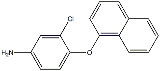 3-chloro-4-(naphthalen-1-yloxy)aniline Struktur