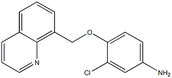 3-chloro-4-(quinolin-8-ylmethoxy)aniline Struktur