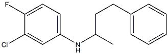 3-chloro-4-fluoro-N-(4-phenylbutan-2-yl)aniline Struktur