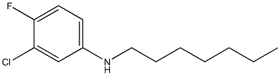 3-chloro-4-fluoro-N-heptylaniline Struktur