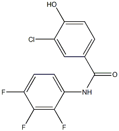 3-chloro-4-hydroxy-N-(2,3,4-trifluorophenyl)benzamide Struktur